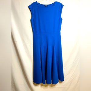 Land’s End blue sleeveless knit dress with A-line skirt sz 10-12 women’s